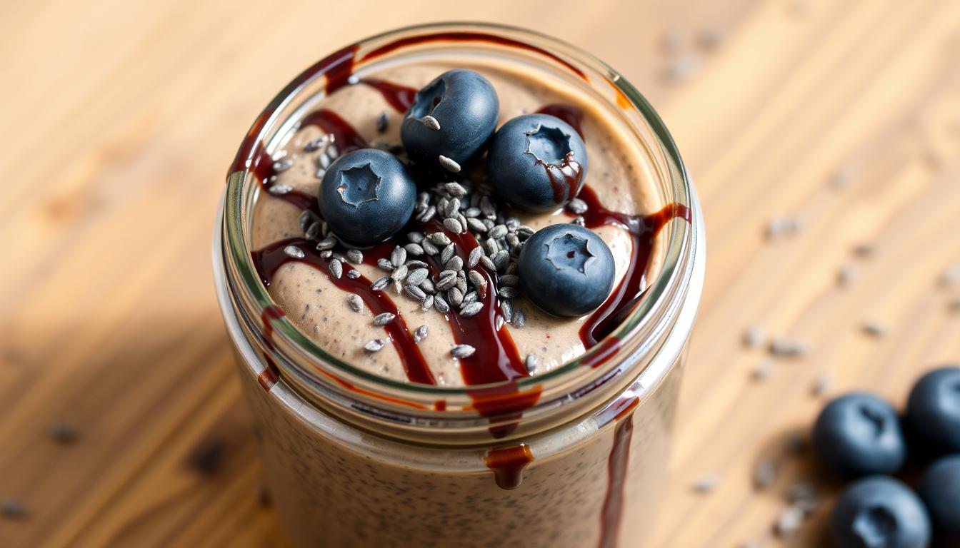 Blended Peanut Butter Chocolate Chia Seed Pudding